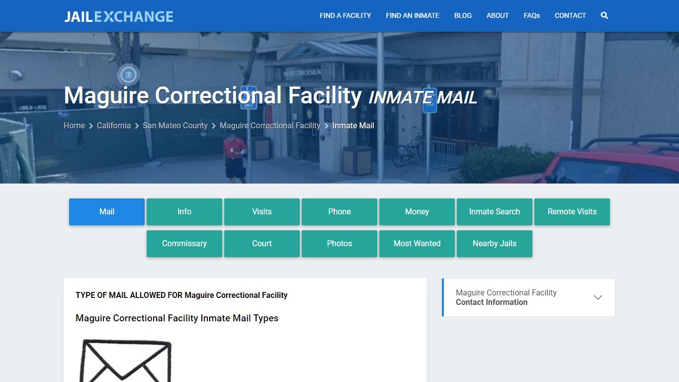 Inmate Mail - Maguire Correctional Facility, CA - Jail Exchange